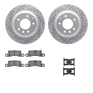 R1 Concepts WBTH1-74113 Brake Rotors - Carbon Coated - D/S W/ Euro Ceramic Pads & Hdw